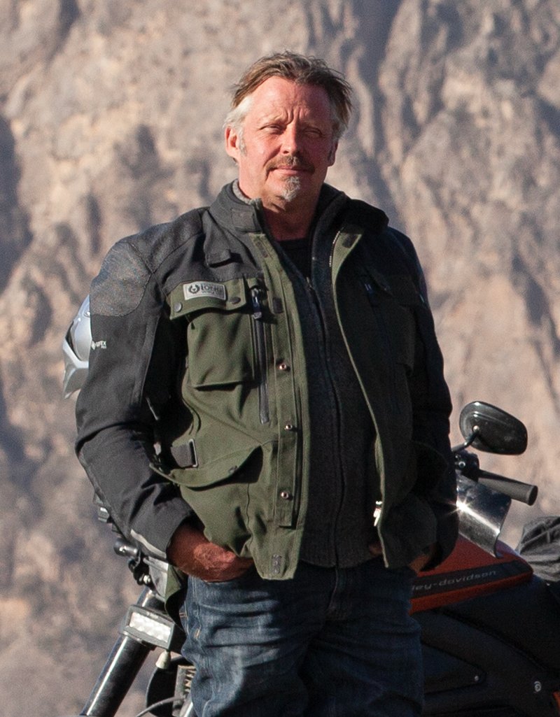 Belstaff Long Way Up lifestyle for best laminated motorcycle jackets